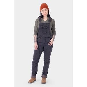 Dovetail Workwear Freshley HOTSWAP Drop Seat Thermal Denim Overalls Black 14x30